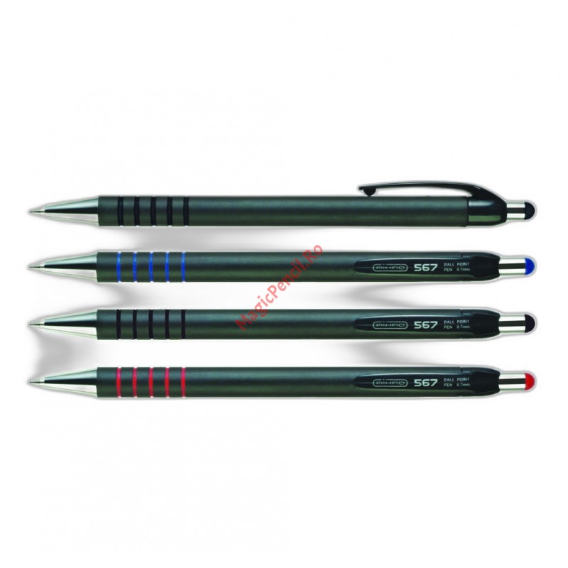 Pix cu mecanism, mina albastra, 0,5mm, AH 567