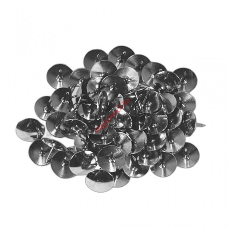 Pioneze metal nichelat, 50 buc / cutie