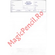 Aviz A4, autocopiativ, 3 exemplare, 50 seturi
