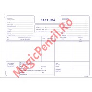 Facturier A5, fara TVA, autocopiativ, 3 exemplare, 50 seturi