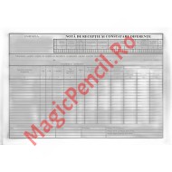 Nota de receptie, autocopiativ, capsat, 2 exemplare, TVA, 90 file