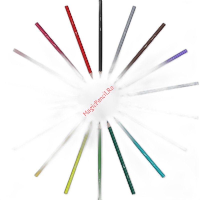 Creioane colorate Tropicolors, 18 culori, Bic