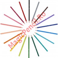 Creioane colorate Tropicolors, 18 culori, Bic