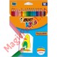 Creioane colorate Tropicolors, 18 culori, Bic
