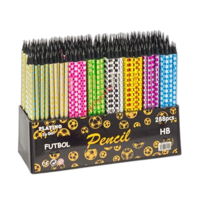 Creion Hb, Platino, Futbol, 10 creioane