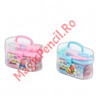 Plastilina 12 culori la cufar, cu accesorii
