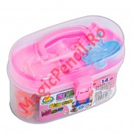 Plastilina 12 culori la cufar, cu accesorii