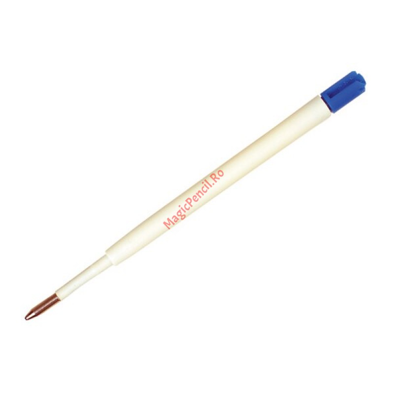 Rezerva din plastic pentru pix, albastru, tip Parker
