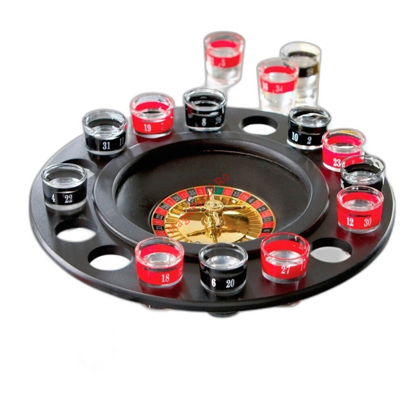Joc Ruleta cu pahare de shot-uri