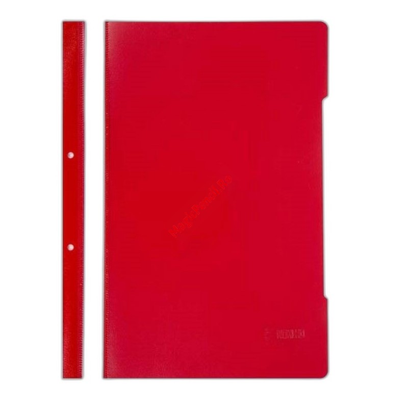 Dosar plastic Noki cu sina si perforatii, rosu