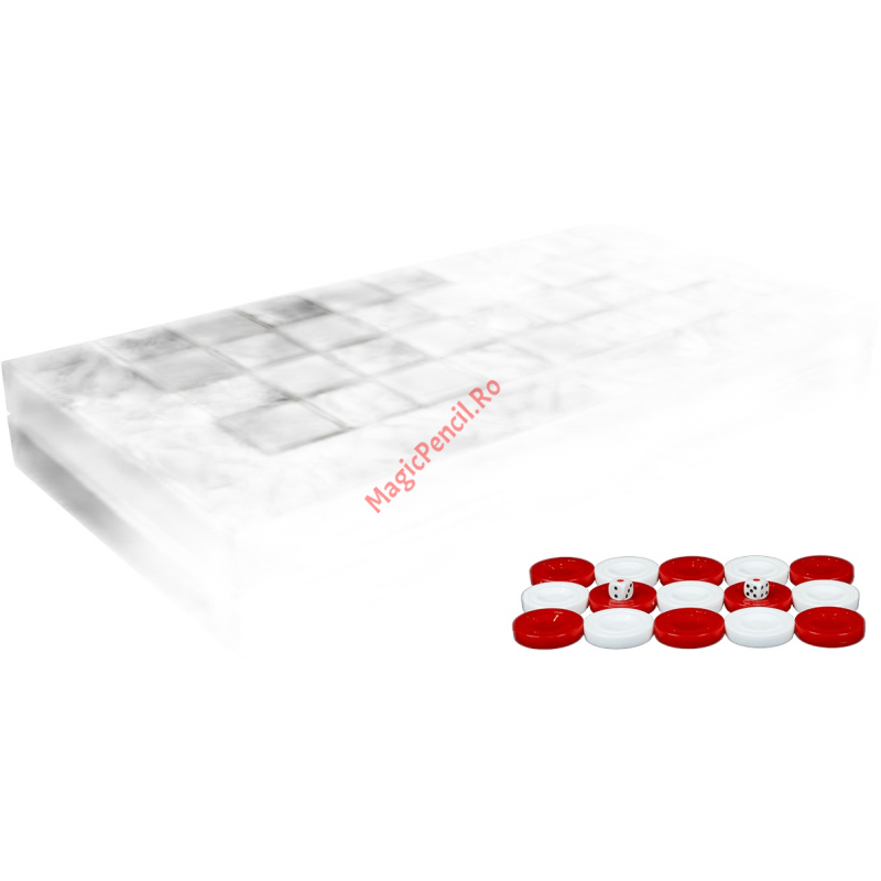 Joc de table din lemn lacuit 48x48 cm, Marble