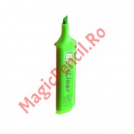 Evidentiator cu varf tesit, fluorescent, verde