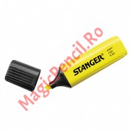 Evidentiator cu varf tesit, fluorescent, STANGER, galben