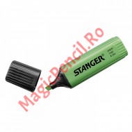 Evidentiator cu varf tesit, fluorescent, STANGER, verde