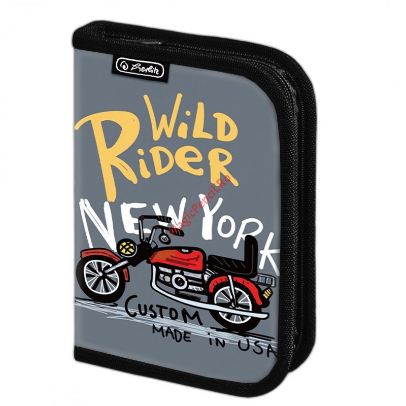 Penar echipat 16 piese din poliester, Herlitz, Wild Rider