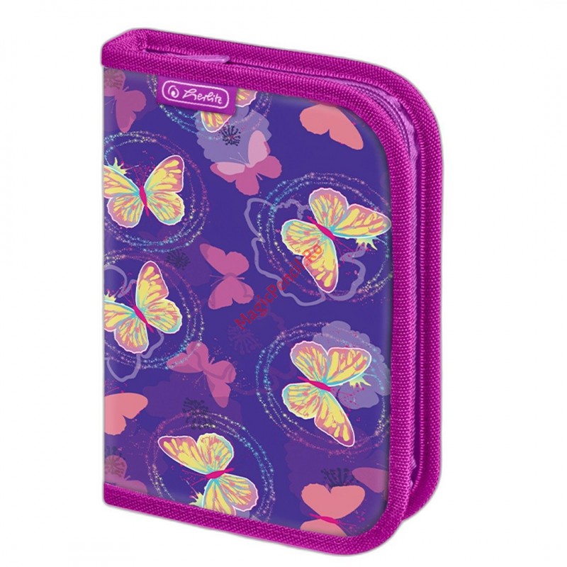 Penar echipat 16 piese din poliester, Herlitz, Butterfly