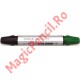 Marker tabla magnetica, 2 capete, Negru - Verde