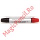 Marker tabla magnetica, 2 capete, Negru - Rosu