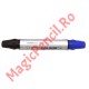 Marker tabla magnetica, 2 capete, Negru - Albastru