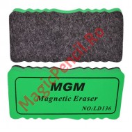 Burete de sters pentru tabla magnetica, 11 x 5 cm, verde