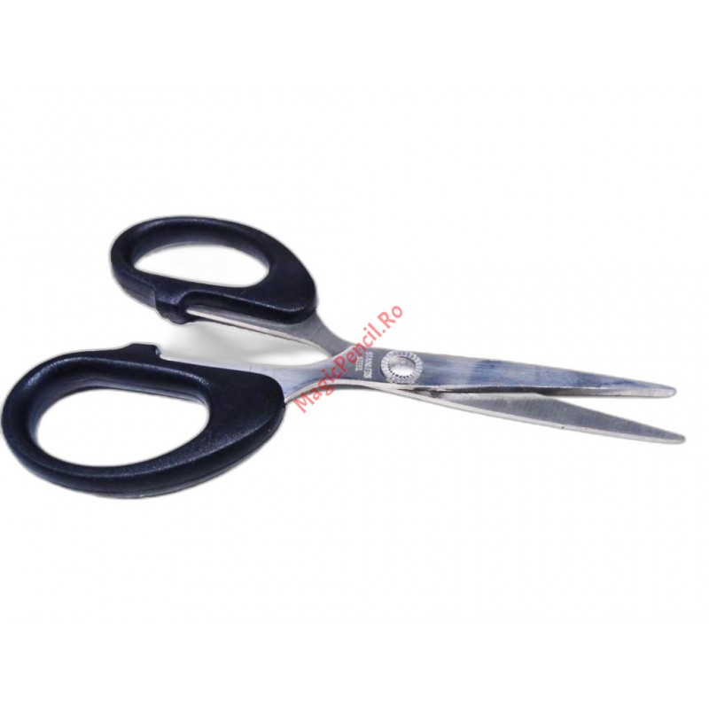 Foarfeca pentru birou, 13,8 cm, lame din otel inoxidabil, maner din plastic, DL