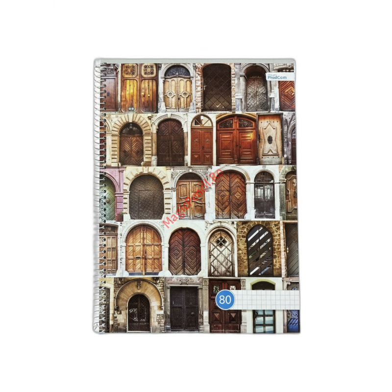 Caiet A4, spira, 80 file, matematica