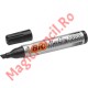 Marker Permanent BIC 2300, varf tesit de 3-5 mm, Negru