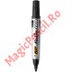 Marker Permanent BIC 2000, varf rotund, 1.7 mm, Negru