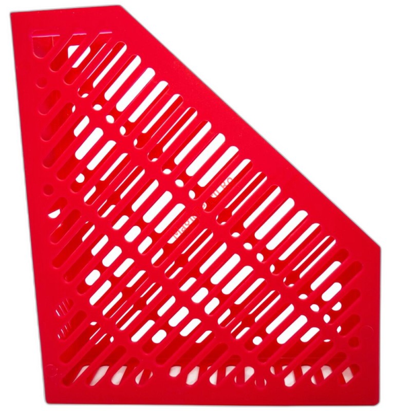 Suport pentru documente vertical, 24,5 x 28,5 x 8,4 cm, Rosu