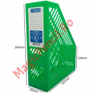 Suport pentru documente vertical, 24,5 x 28,5 x 8,4 cm, Verde