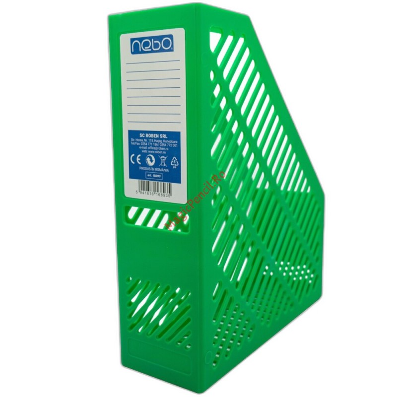 Suport pentru documente vertical, 24,5 x 28,5 x 8,4 cm, Verde