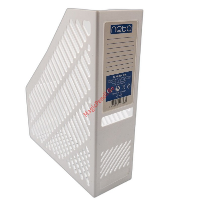 Suport pentru documente vertical, 24,5 x 28,5 x 8,4 cm, Alb