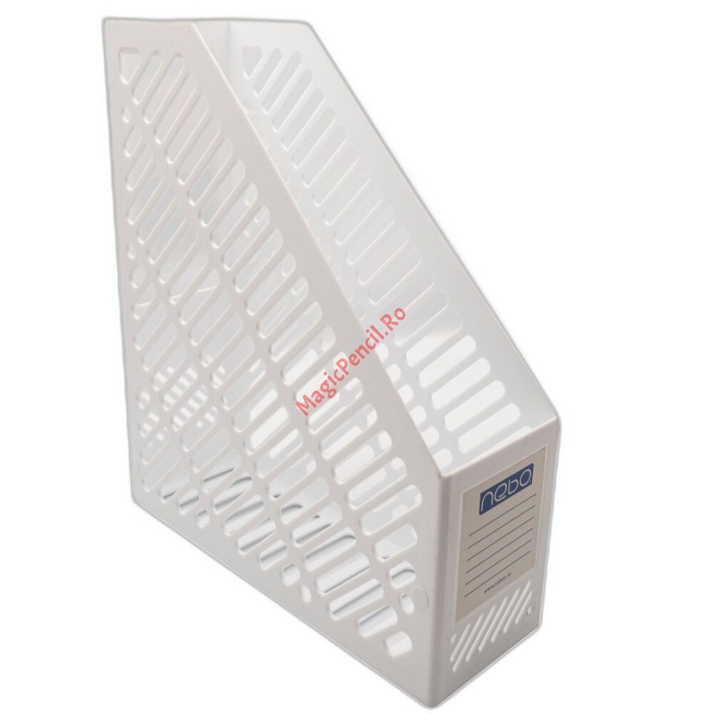 Suport pentru documente vertical, 24,5 x 28,5 x 8,4 cm, Alb