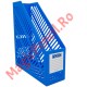 Suport pentru documente vertical, 24,5 x 28,5 x 8,4 cm, Albastru