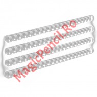 Inele din plastic indosariere, 14 mm, alb