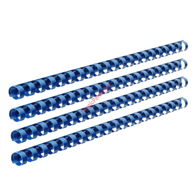 Inele din plastic indosariere, 14 mm, albastru