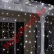 Instalatie Ploaie, Craciun, 400 LED-uri, 9/1M, Alb rece, 8 viteze, fir transparent