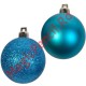 Set 10 globuri, 7 cm diametru, albastru