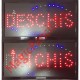 Reclama LED, Inchis/Deschis, rosu, albastru