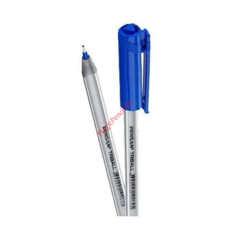 Pix Pensan Triball, albastru, 1mm, plastic, capac
