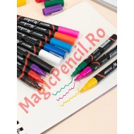 Set 12 markere acrilice, vopsea, alcool, tip Posca