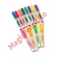 Set 12 markere acrilice, vopsea, alcool, Glitter, tip Posca