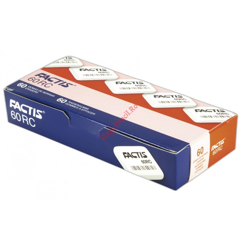 Radiera dreptunghiulara, cauciuc sintetic, 60RC, Factis