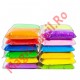 Set Plastilina inteligenta, Modelling Clay, 12 pungi, multicolora, cu accesorii
