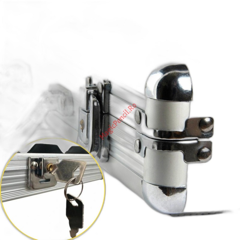 Set Poker cu 300 de jetoane,  2 pachete de carti, cutie si 5 zaruri rosii, cutie aluminiu