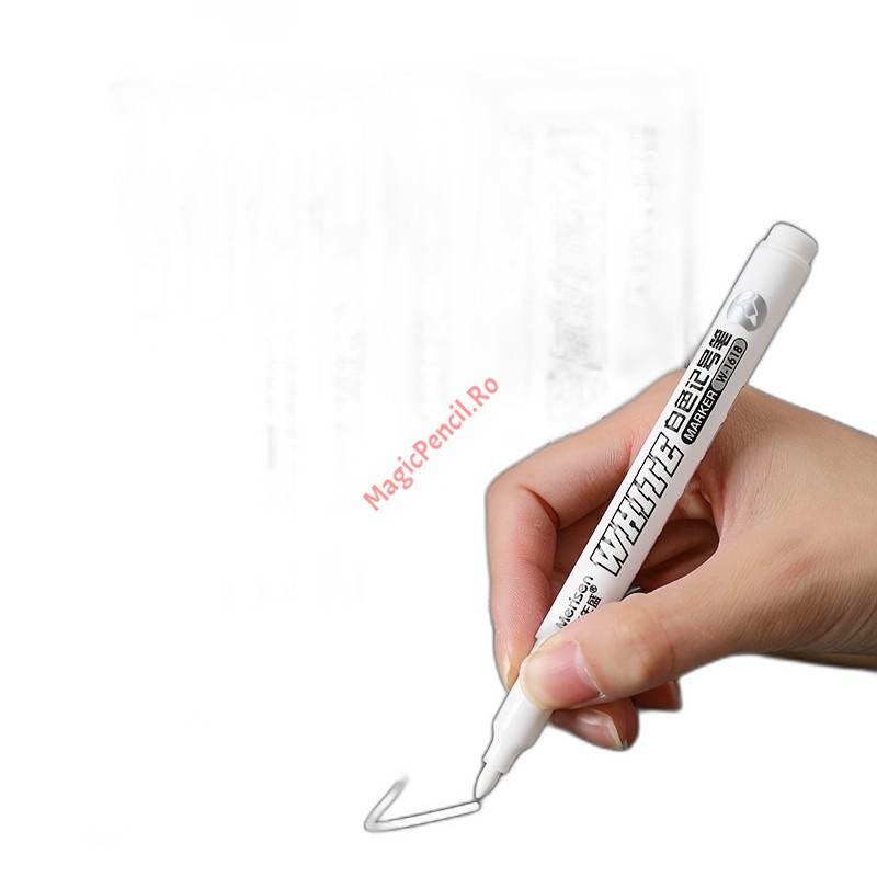 Marker permanent, alb