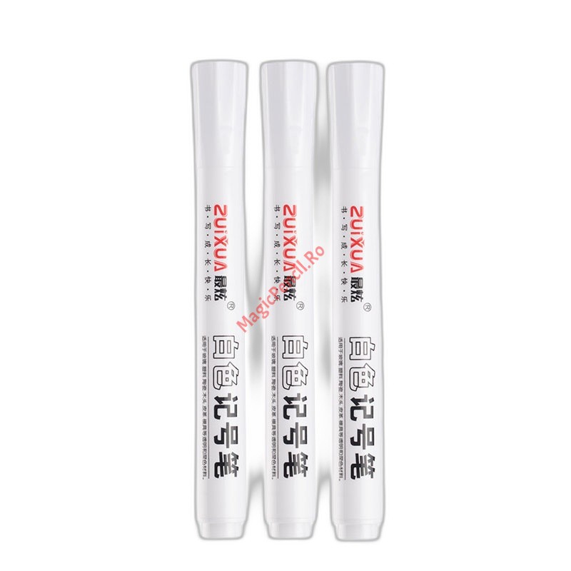 Marker permanent, alb