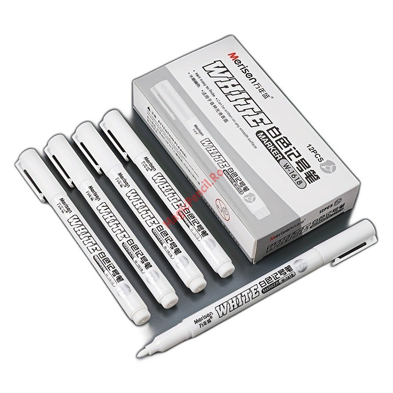 Marker permanent, alb