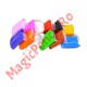 Set Plastilina Inteligenta, 12 Pungi, cu Accesorii de Modelare, Multicolor