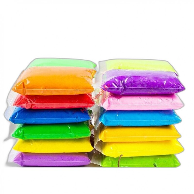 Set Plastilina Inteligenta, 12 Pungi, cu Accesorii de Modelare, Multicolor